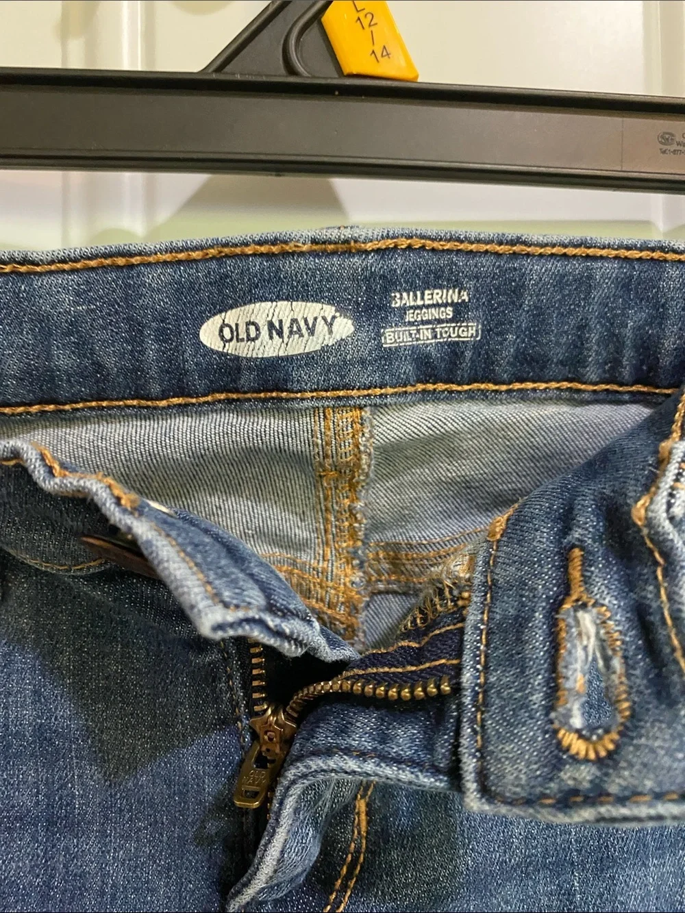 Old Navy Medium Blue Ripped Skinny Jeans